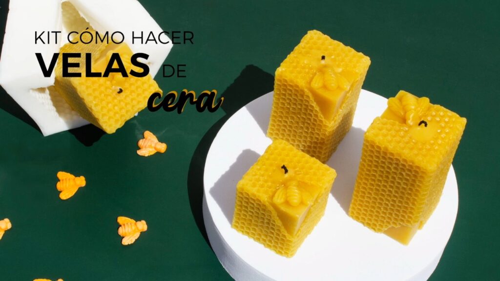 kit hacer velas cera abeja